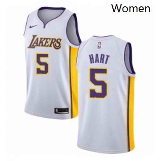 Womens Nike Los Angeles Lakers 5 Josh Hart Swingman White NBA Jersey Association Edition
